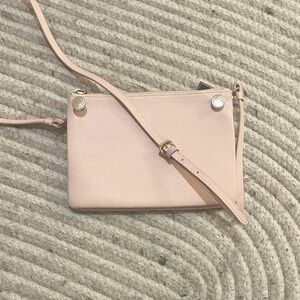 Furla blush pink leather crossbody